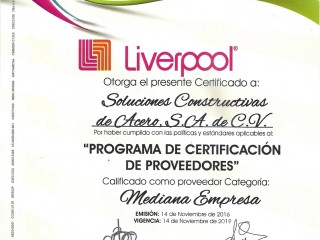 Certificado Mabasa Liverpool
